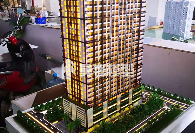 地产模型-柬埔寨项目德光公寓